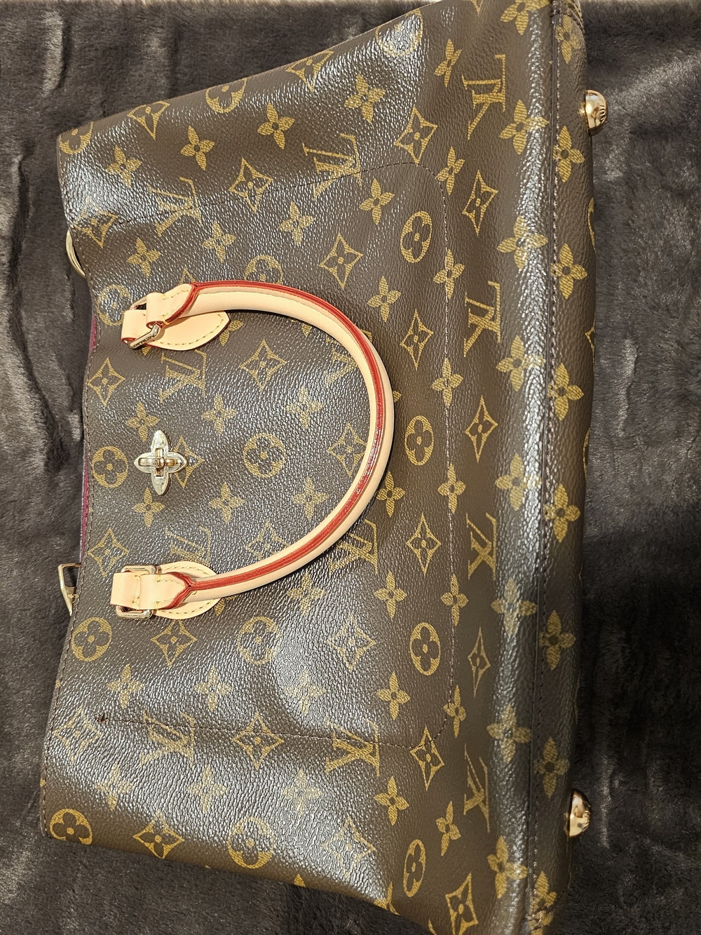 Monogram Canvas Tote with Top Handles - Picture 9 of 9